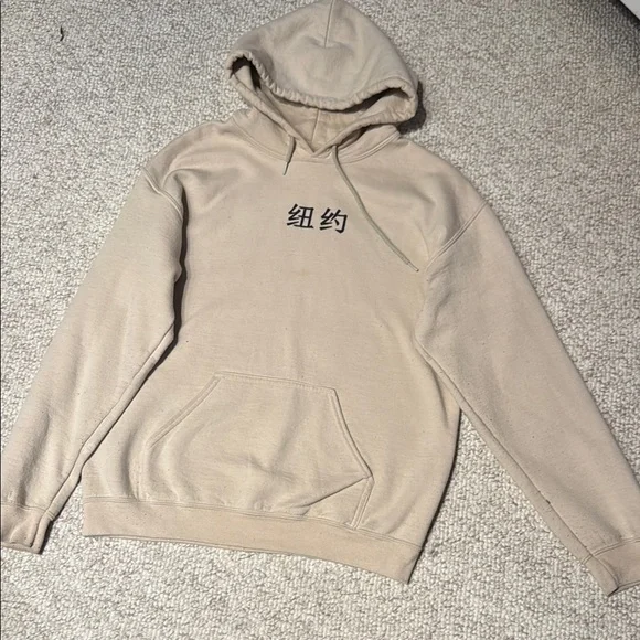 Artist union Men's Tan Hoodie size medium EUC - Picture 2 of 10